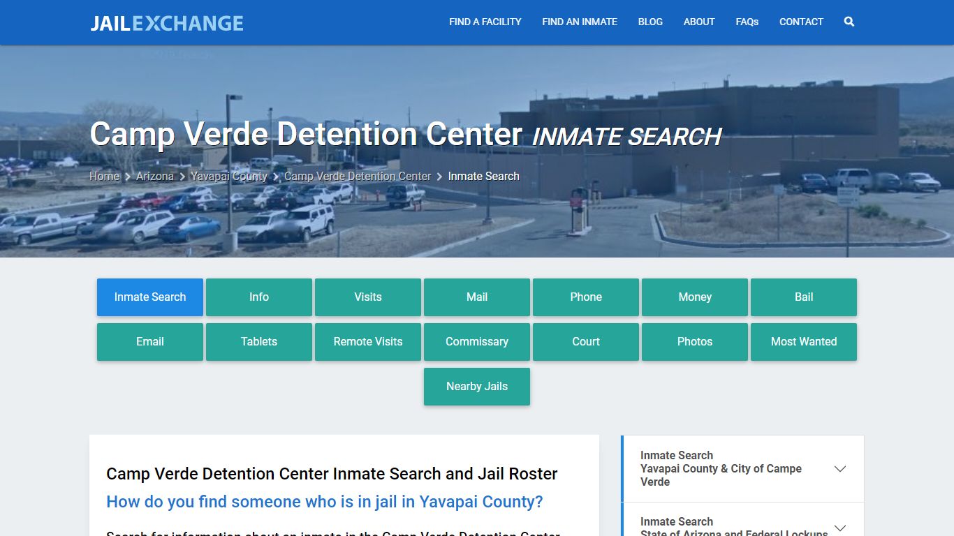 Camp Verde Detention Center Inmate Search - Jail Exchange